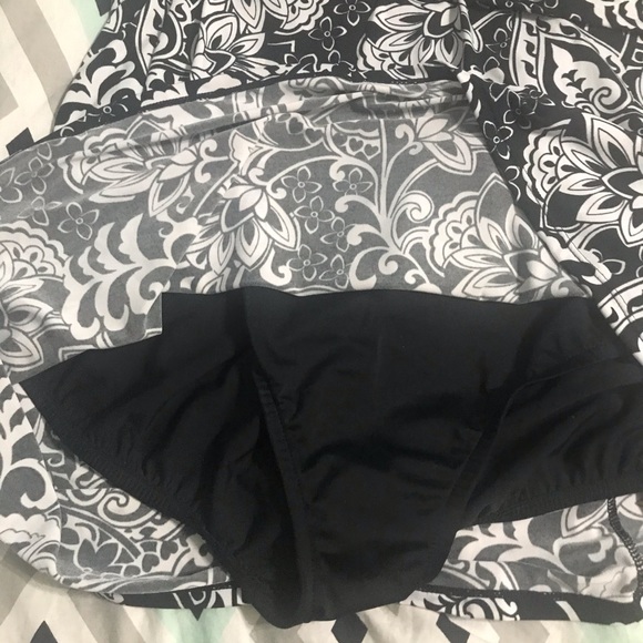 CATALINA black and white paisley swim dress - Picture 3 of 4